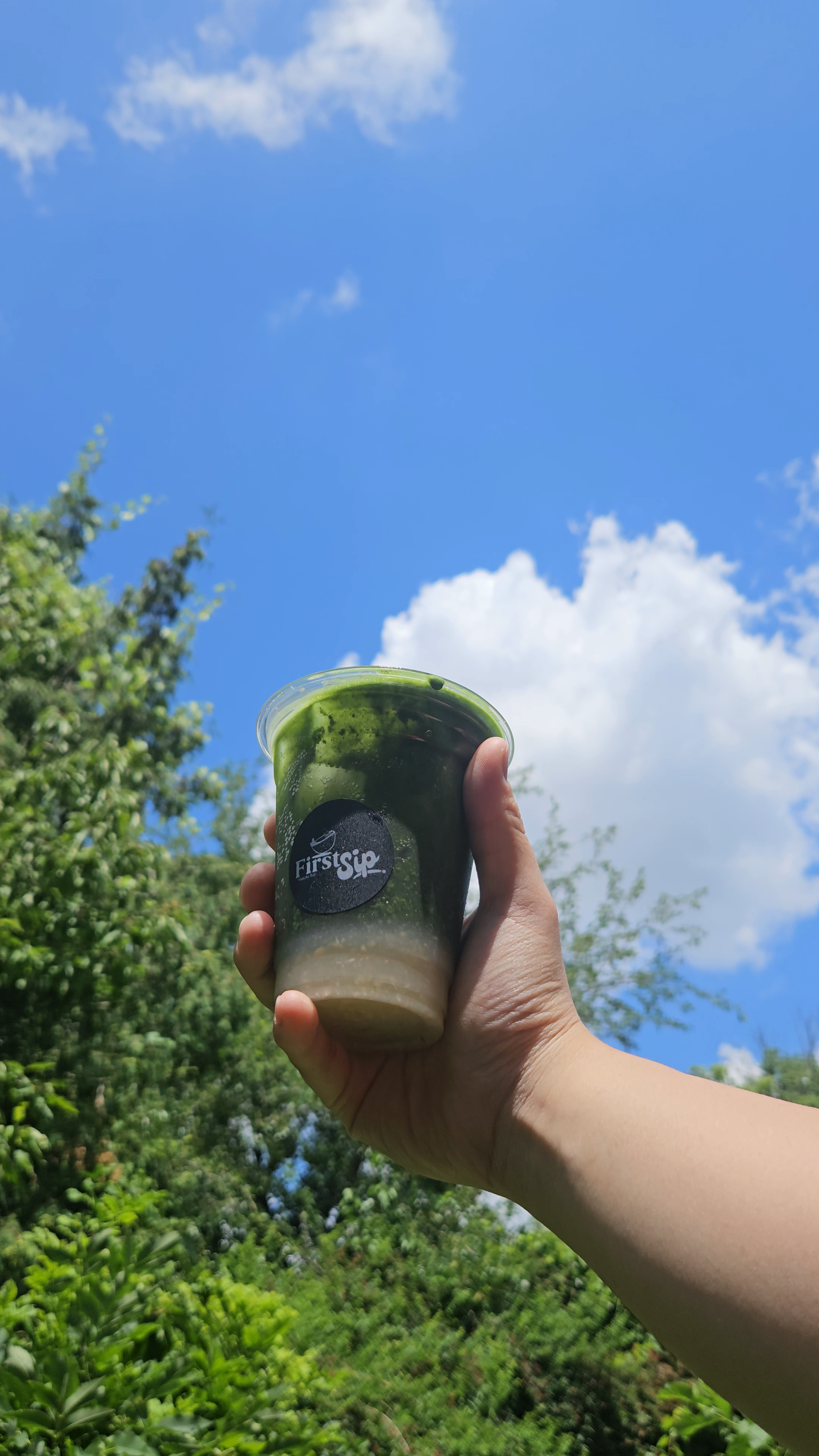 Lychee Matcha Latte